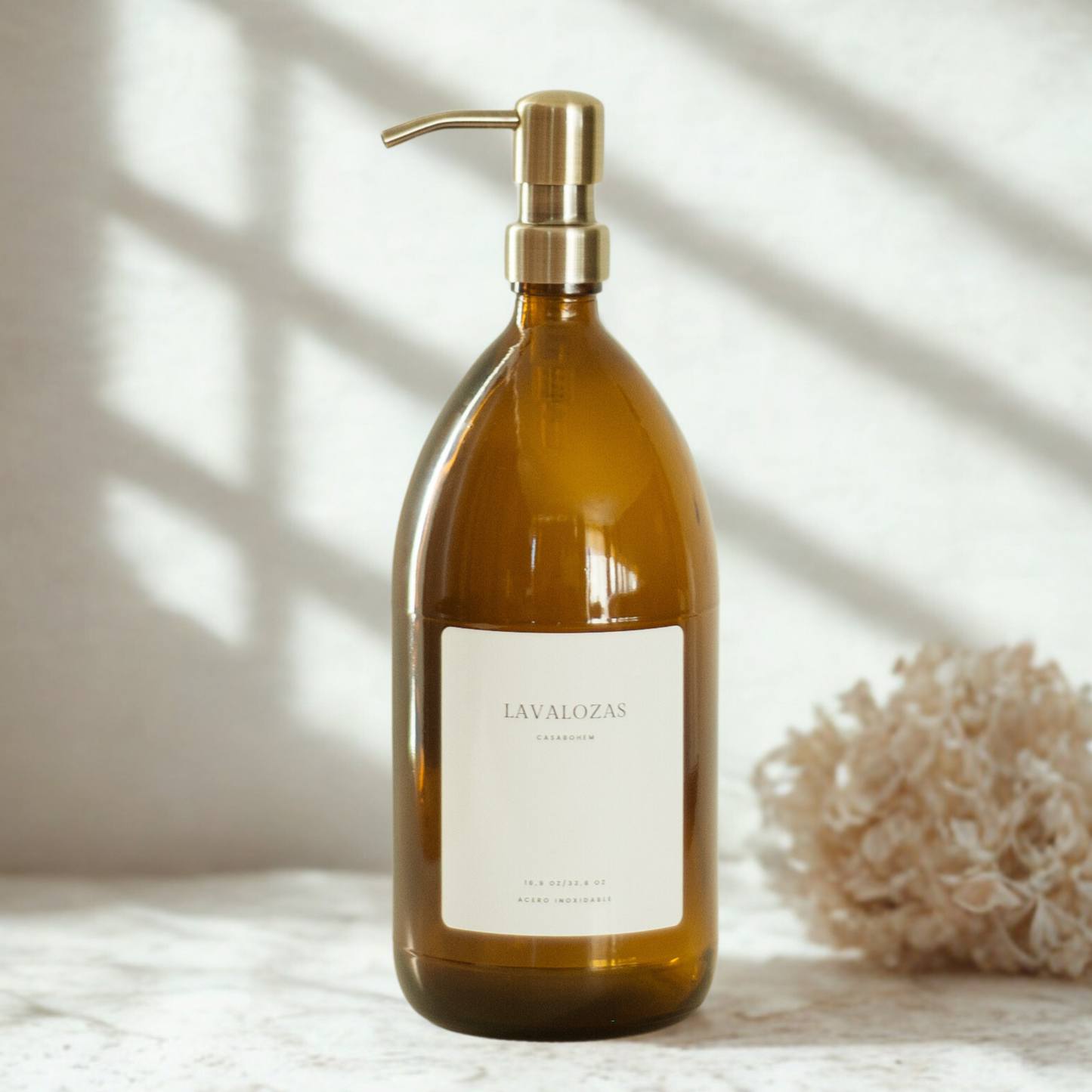 Pack 2 dispensadores de 1 litro - Acero Inoxidable