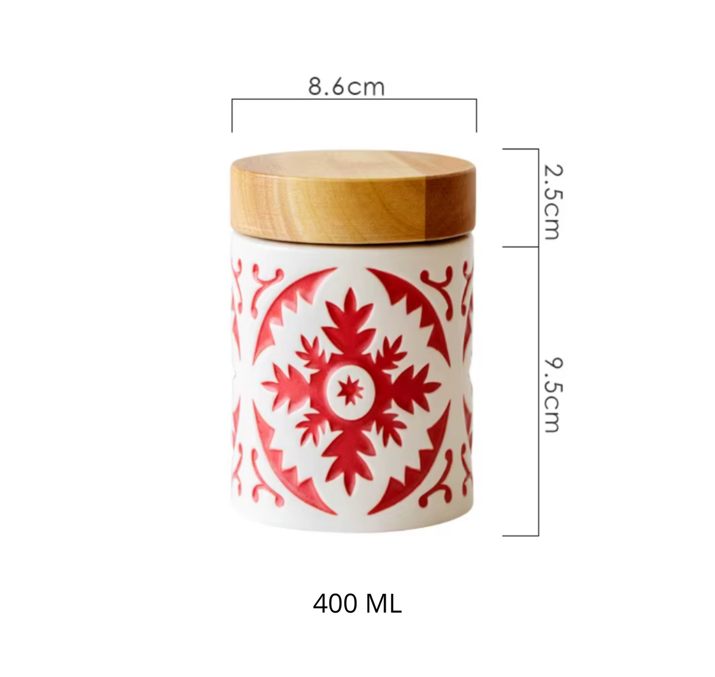Contenedores Boho Tapa de Madera 400 ml