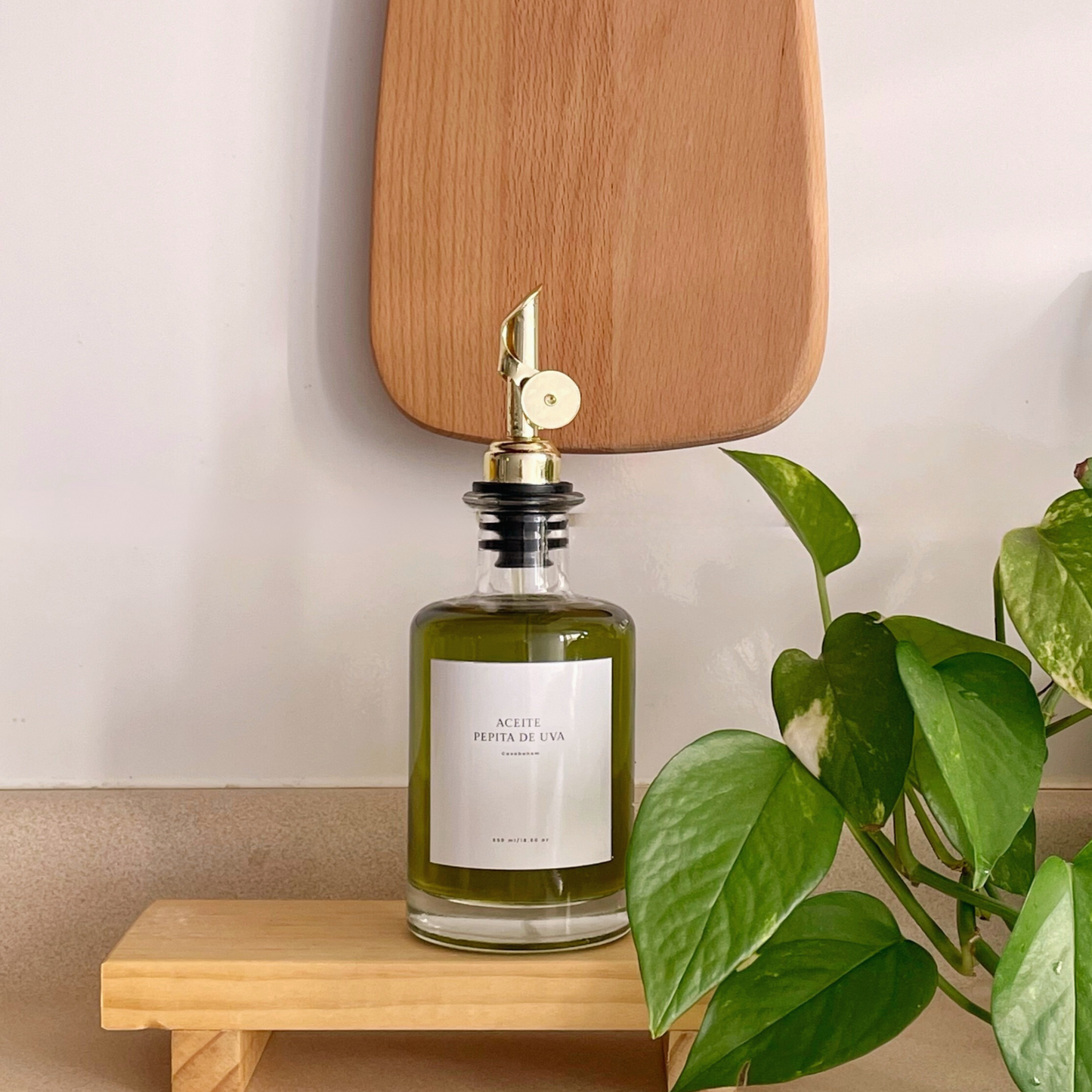 🫒 Alcuza de Vidrio 350 ml con Boquilla de Acero Inoxidable