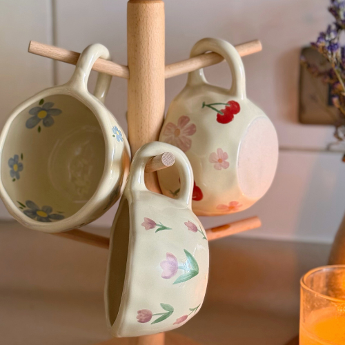 Taza Violeta · Taza Tulipán · Taza Cereza