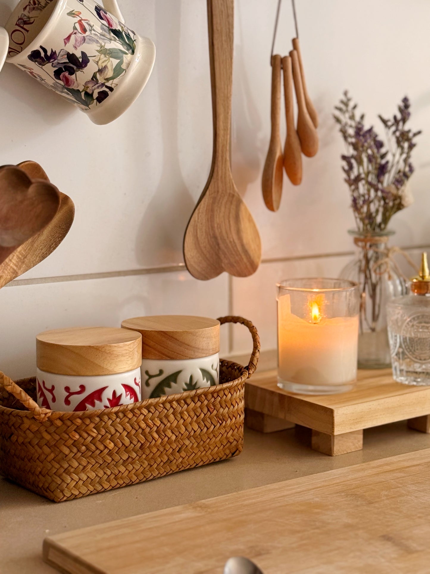 Contenedores Boho Tapa de Madera 400 ml