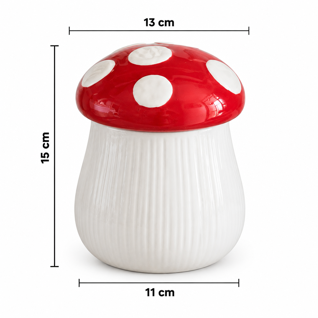 Tarro Hongo de Cerámica con Tapa Hermética 850 ml