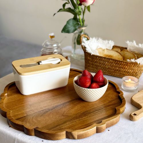 Bandeja de Madera Boho- Aura