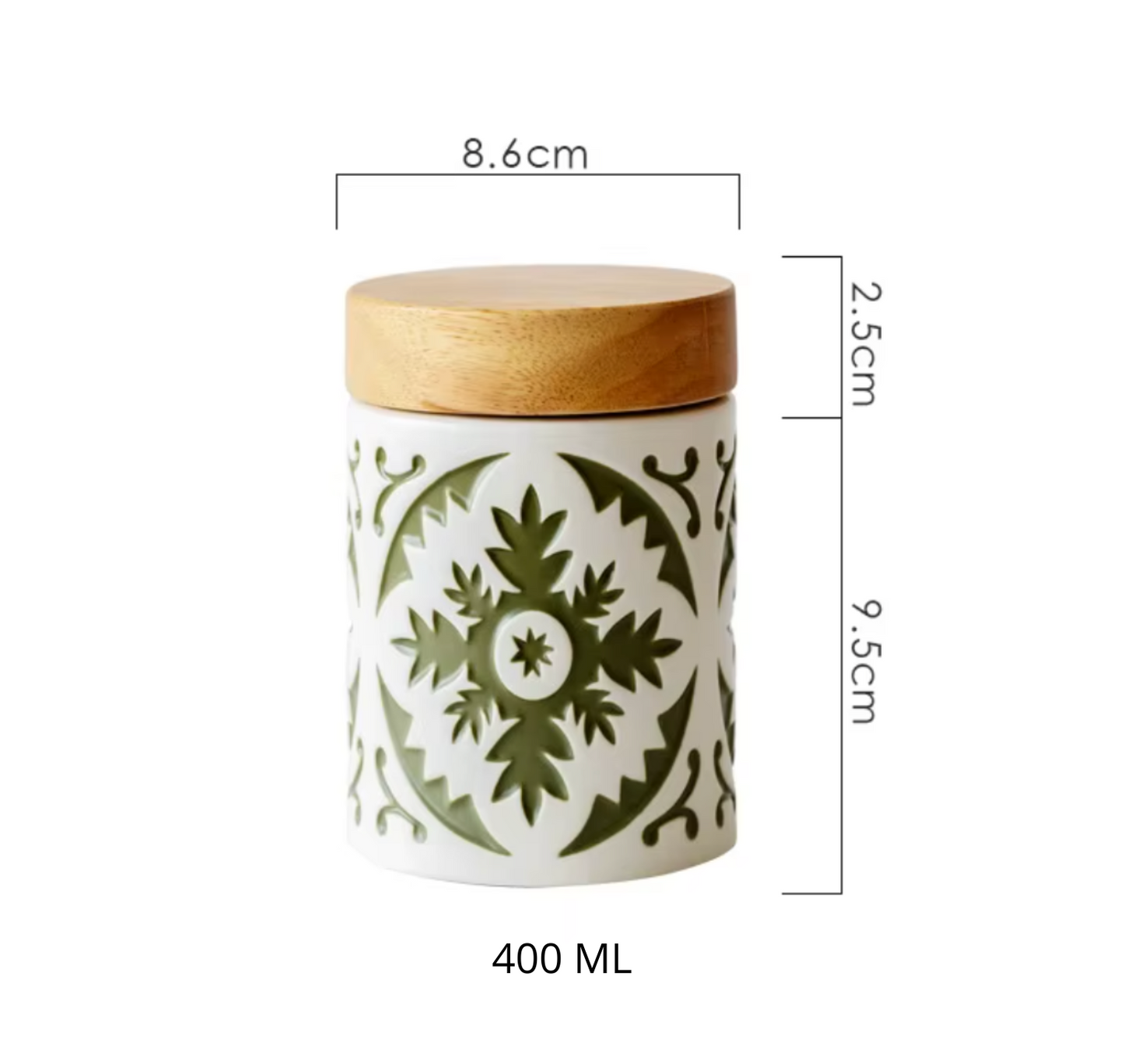 Contenedores Boho Tapa de Madera 400 ml