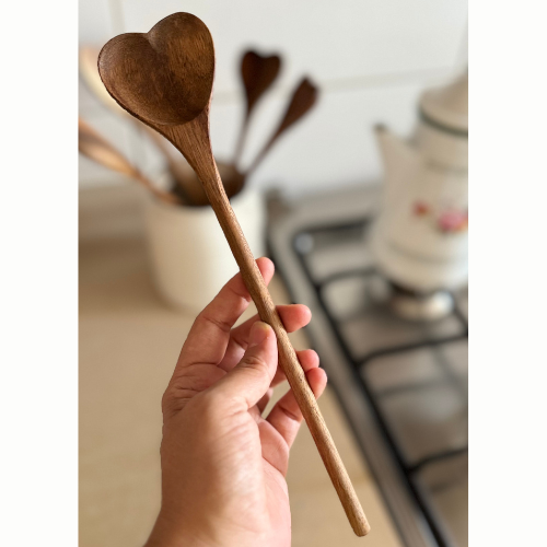 Cuchara Corazon de madera Chica.