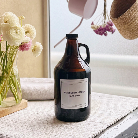 Botellón de Vidrio Ámbar 1900ml (1.9 litros)