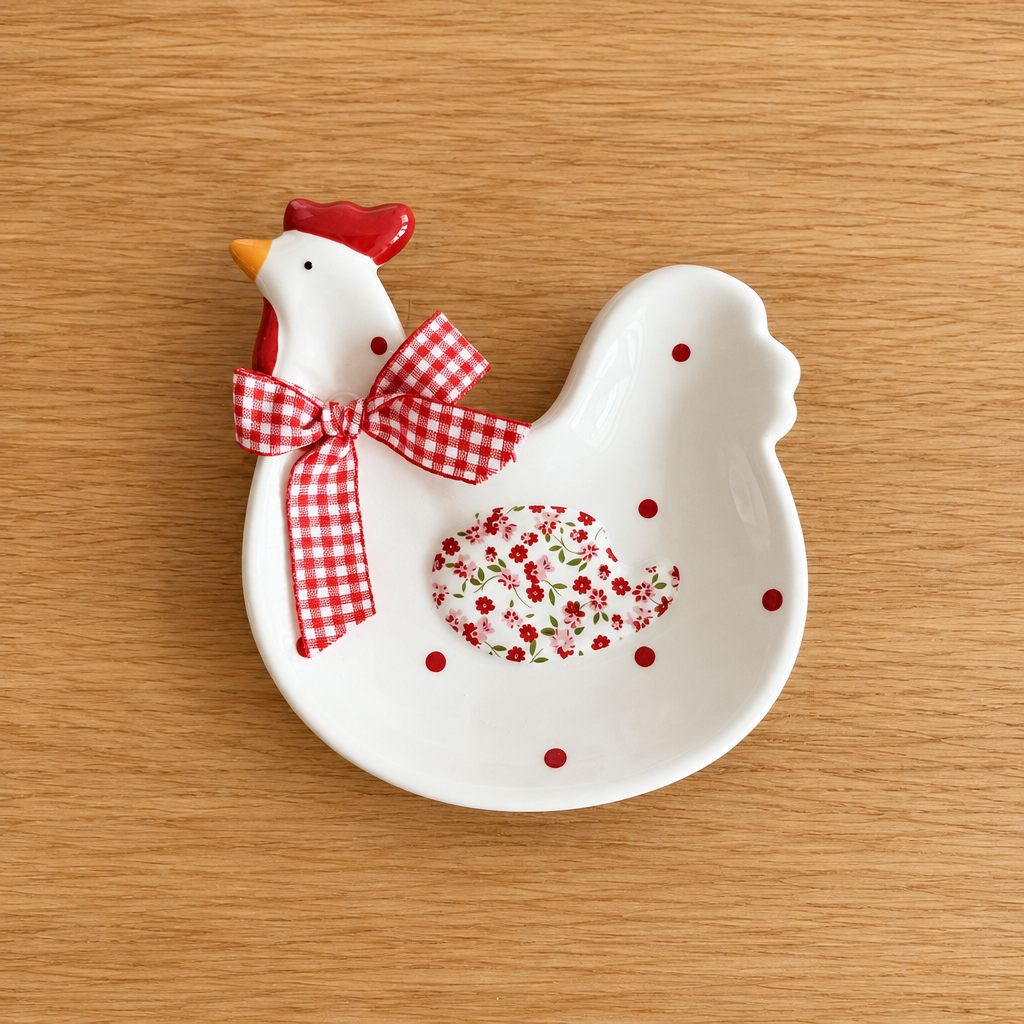 Plato de Cerámica Gallina