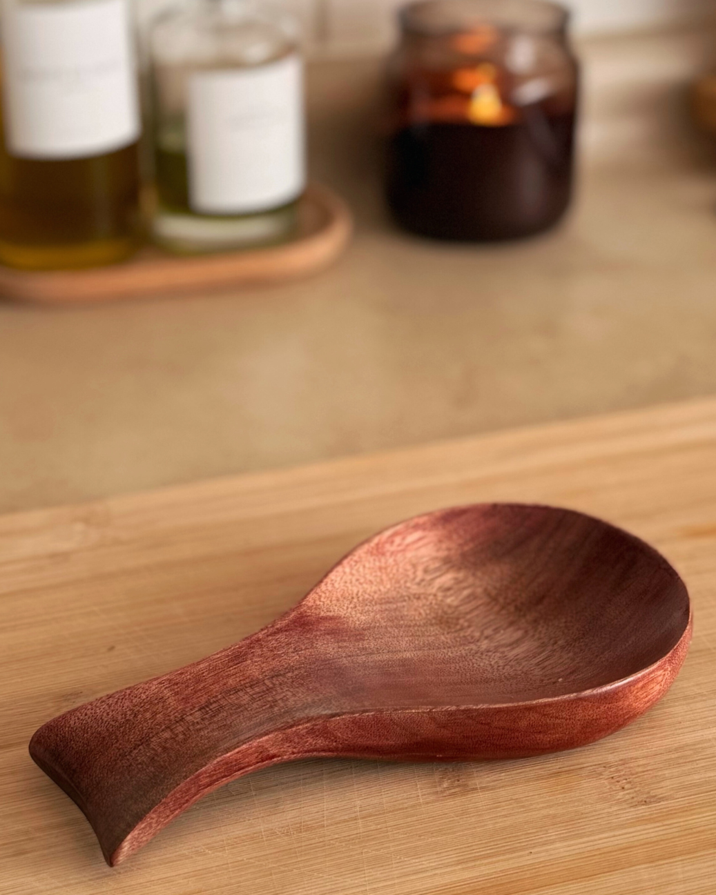 Soporte de Madera para Cucharas.