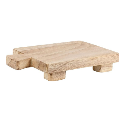 Pedestal de Madera Tabla con Patas.