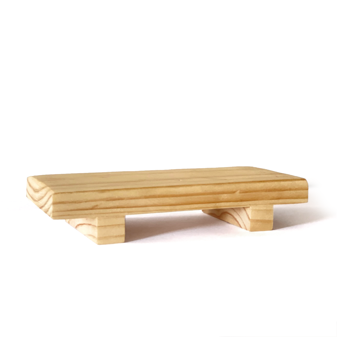 Pedestal de madera Organizador de Dispensadores