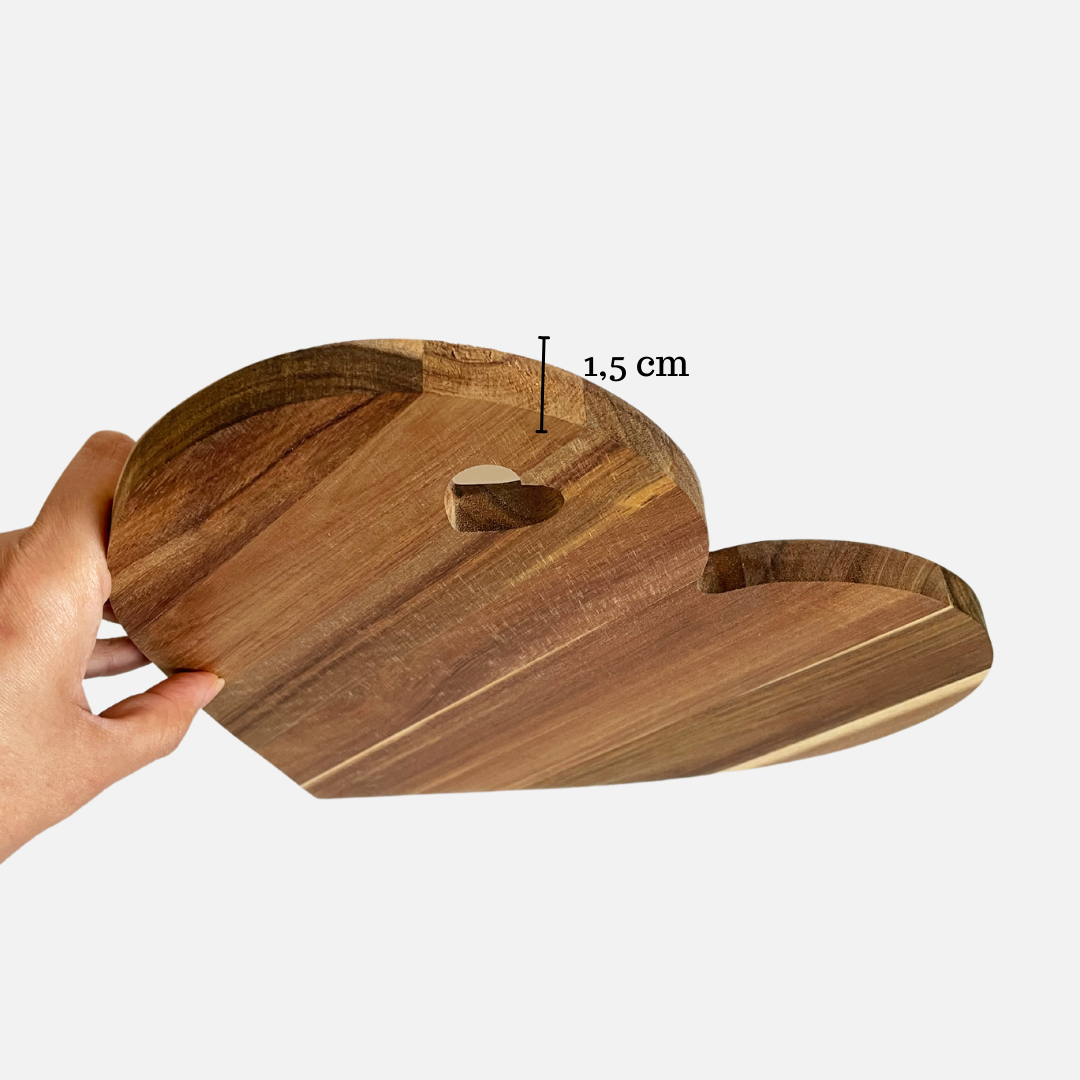 Tabla de Madera  Corazón 🤎
